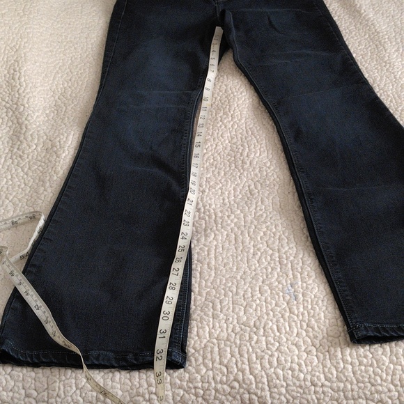 Laurie Felt Size ST(Small Tall) Silky Bootcut Dark Wash Blue Jeans - Picture 8 of 12